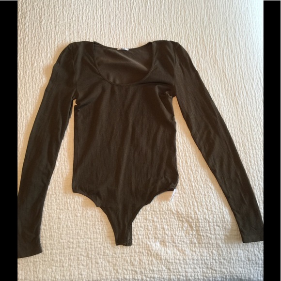 Wolford Tops - EUC Wolford bronze metallic body thong